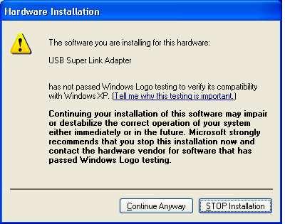 5.7.8 Windows will show a warning message as following,