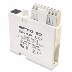 Features Four channels per module Convenient pluggable wiring terminals; accepts up to 14 AWG wire Powered by a single 5-volt supply Channel-specific LEDs Operating temperature: 0 to 70 C UL and CE