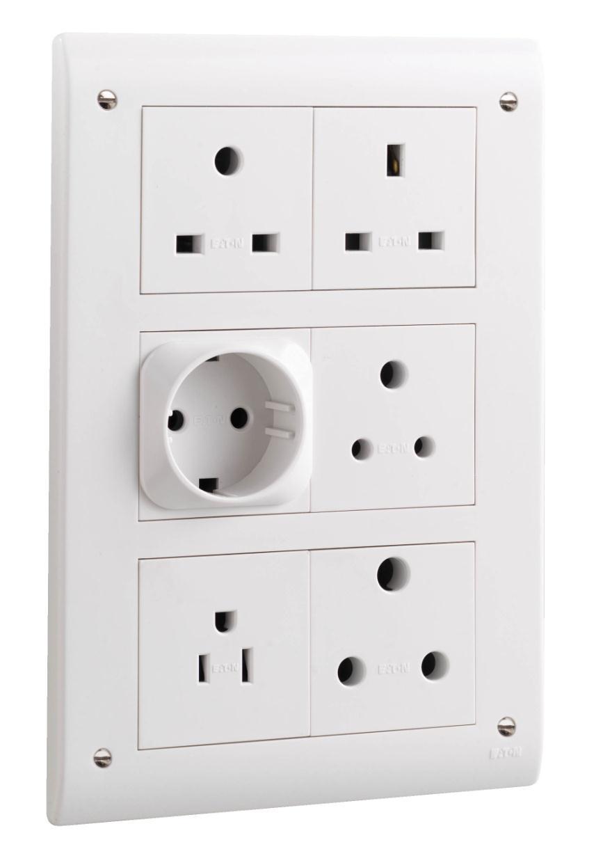 PREMERA MIX - Combinations Various socket options cover a wide range of worldwide applications:- Standard