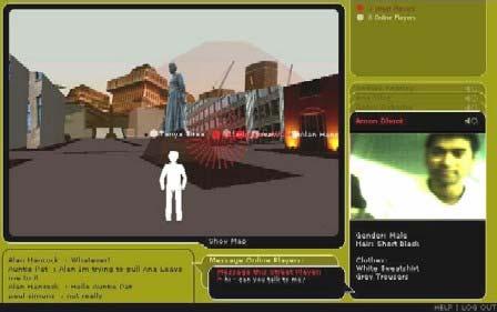 Online Players cruise through a virtual map of the same area, searching for Street