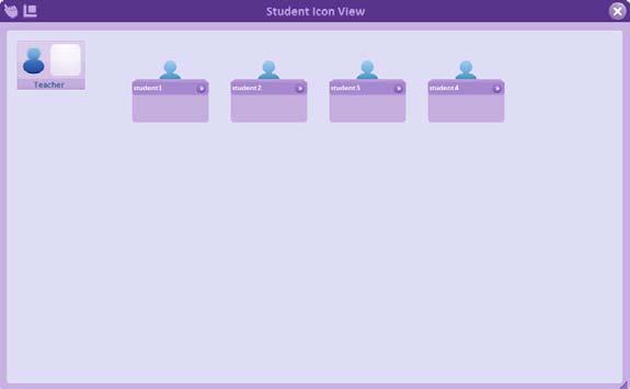 Close the Student Icon View window and return to list viewing mode. Pin icon view Click on the Pin icon to pin down the Student Icon View window.