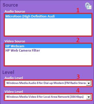 40 Maro Multimediaal Media Broadcasting Settings Broadcasting Source Click on the Update icon to open the update screen.