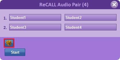 54 Maro Multimediaal Group Conference (ReCall) Select students for Chat Pairing Click on the students to select them for Chat Pairing.