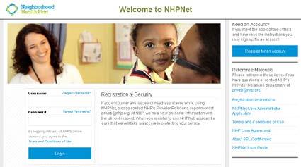 Logging into NHPNet to Submit Referral and Authorization Requests Log onto https://nhpnet.nhp.org.