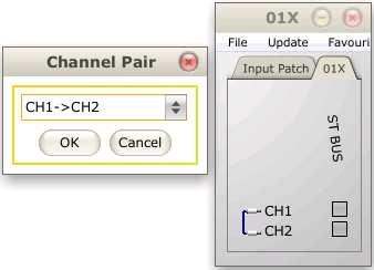Reset both channels parameters to their default values. The channelpair XML element is used to specify that two adjacent odd and even channels may be paired together.