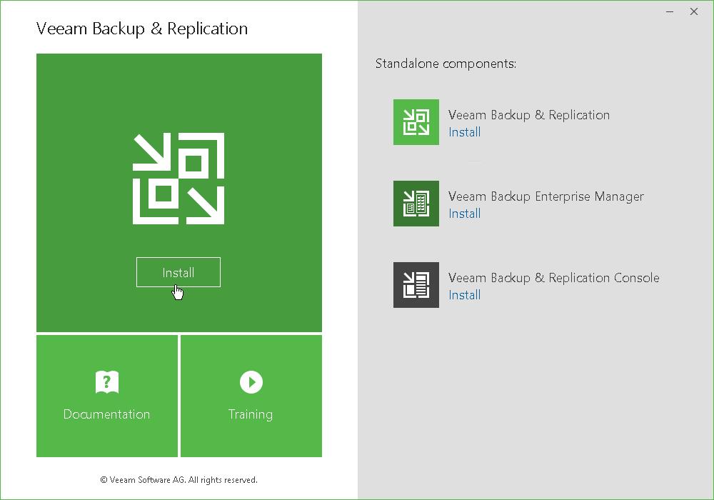 Procedure To install Veeam Backup & Replication: 1. Download the latest version of Veeam Backup & Replication from www.veeam.com/downloads.html. 2.