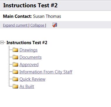 From the Projectflow Tasks List, click on the project/permit number for which there is an Applicant Upload Task.