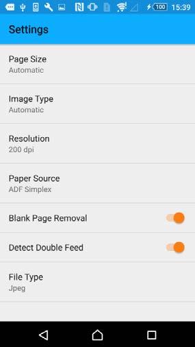 7.3 Settings (1) Page Size (2) Image Type (3) Resolution (4) Paper