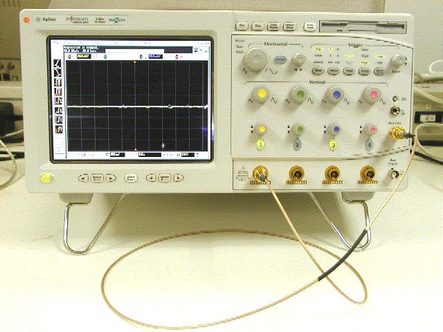 A Calibrating the Digital Storage Oscilloscope Cable and Probe Calibration Perform a 50- ohm direct- coupled input calibration for the SMA interface of channel 1 and channel 3.