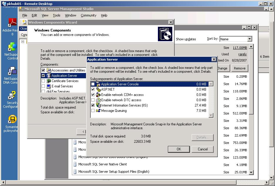 Installing Microsoft Office SharePoint Server 2007 1. Login to the computer with Domain Admin Account 2. Install Microsoft Windows Server 2003 Enterprise or Standard 3.