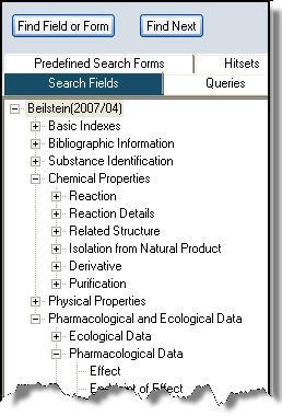 Fact Search continued (using the Search Fields Tree)* *See Pg 19