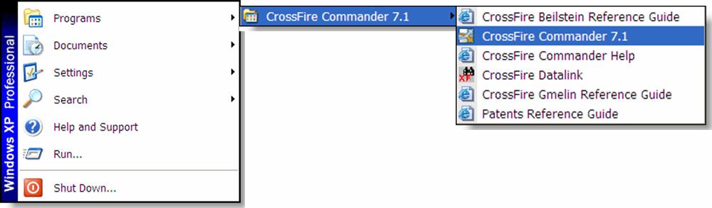 1. General 1.1 Starting CrossFire Commander 7.