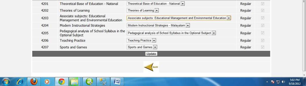 The primary level staff can change the subject details of