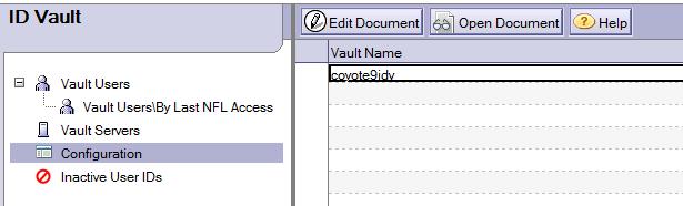 Federated Login and ID Vault Configuring an ID Vault