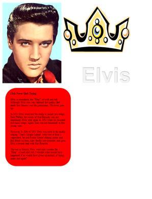 Session 4 Skill Review: Edit the Elvis Music Article Edit the layout and formatting used in the