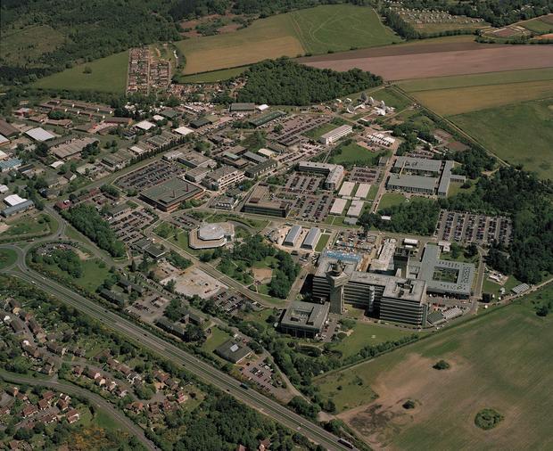 BT Research at Martlesham, Suffolk Cambridge-Ipswich high-tech corridor 2000 technologists 15