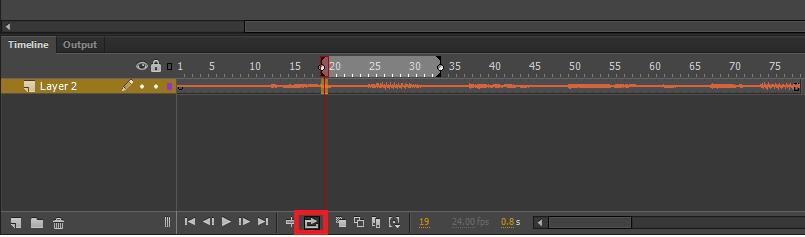 The Audio Looping button on the timeline Edit a sound in Soundbooth for Cascading Toc If you have Adobe Soundbooth installed, you can use Soundbooth to edit sounds you have imported into your Animate
