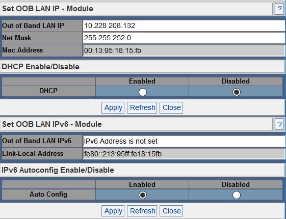 Configuring and Monitoring the Switch Intel Omni-Path Fabric 3. Click in the Out of Band LAN IP text box and enter an applicable switch IP address. 4.