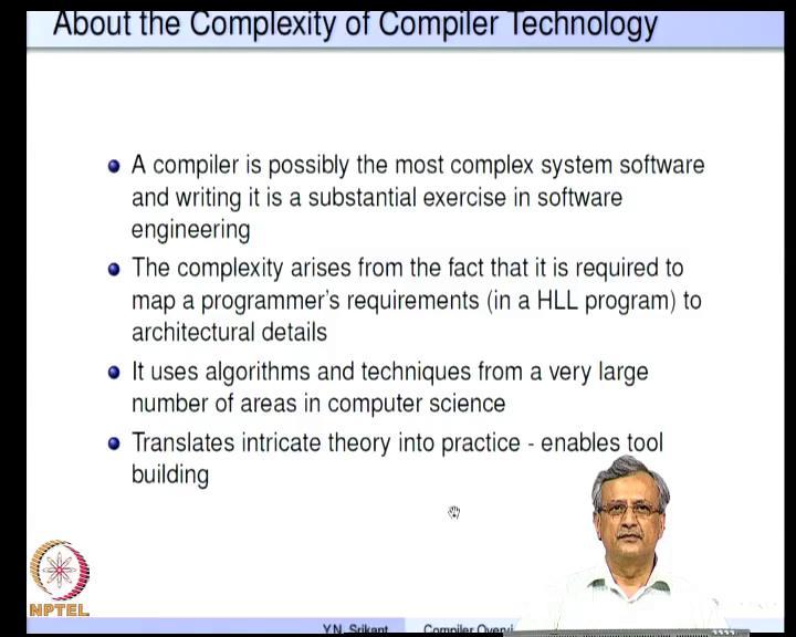 giving, if necessary make changes in the hardware. So, that is called a compiler in the loop hardware development and its very useful perhaps a very widely used by chip designers in various companies.