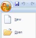 Saving your work Click the Microsoft Office Button, and then click Save. Keyboard shortcut To save the file, press CTRL+S.
