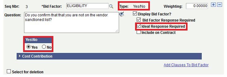 4.2 Create an Event Event Header Bid Factors Tips for setting up different types of Bid Factors 1.