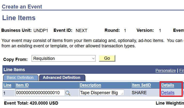 corresponding Line item. The options available under Bid Quantity Rule are: Requested Quantity Required: This is the most common scenario, and it is also the default.