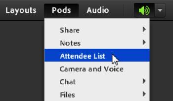 To add pods to your new layout, go to the menu bar at the