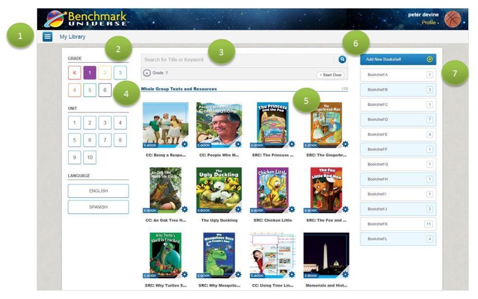 Get Started with My Library Be your own librarian and find books by language, grade, and content area. Create bookshelves of your favorite books.