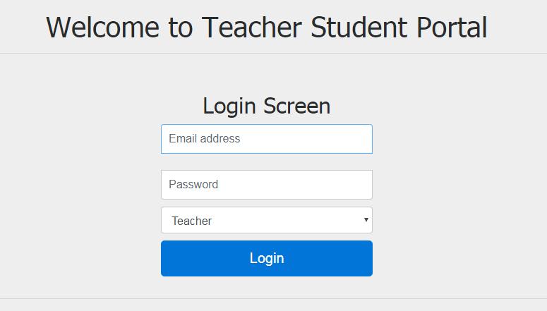 Working of Teacher Student Portal This portal is developed in PHP and my sql based open source system.