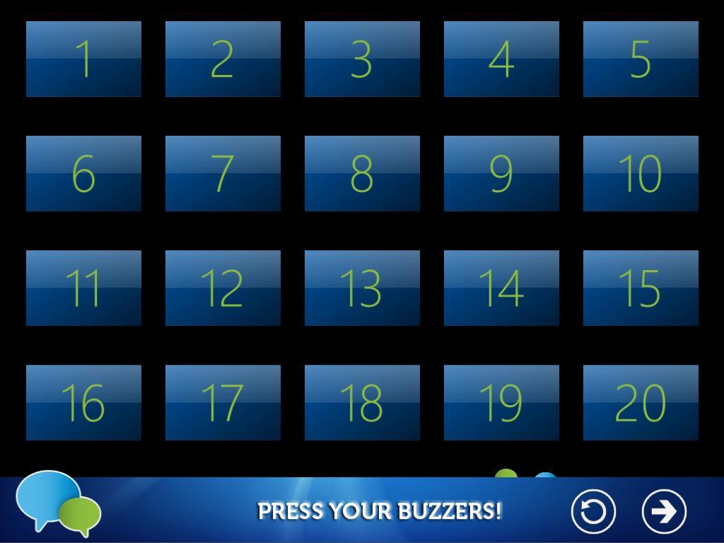 corresponding number on the screen will show a green tick mark indicating that the keypad will play along in the quiz.