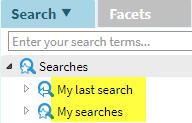 Select Search criteria Use Save as to save your search.