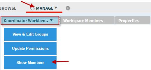 Click View Members View space members 1. Click space name or folder 2.