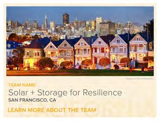San Francisco Solar + Storage for Resilience The vision for the San Francisco Solar+Storage for Resiliency project is to expand the solar market by serving as a national model for integrating solar