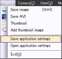 5-1-4 Thumbnail Registration Save the image in the Thumbnail folder with a file name of the time and date when the button is pressed.