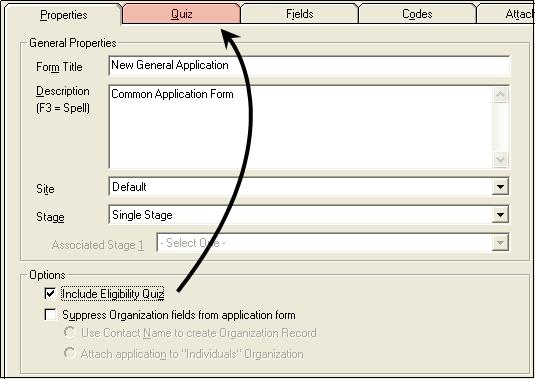 5 Designing Your Online Forms Branch This option is visible if you have the optional Branch Security feature.