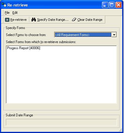 8Retrieving and Handling Pending Applications To re-retrieve applications and/or online requirements from the MicroEdge IGAM server: 1 From the GAM Main menu, select Tools Re-Retrieve.