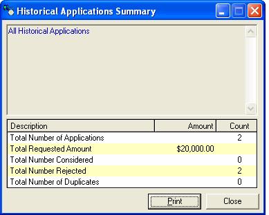 1 Working with IGAM Viewing Summary Information You can generate summary data for pending and archived (historical) applications by choosing Action Folder Summary from the GAM menu.