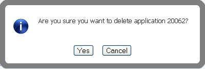 IGAM Accounts and Workflows 2 Deleting an In-Progress Application In-Progress applications listed on the My Accounts page can be deleted using the trash can icon on the Actions column.