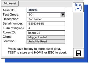 COPY last ASSET SAVE results to memory.7 When completed, Press the SAVE HOTKEY. The asset will be added to the memory under the current client and location.