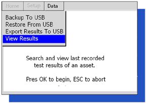 OK when ready. 4) The CSV file will be saved to the USB memory stick. On completion the following message will be displayed. 7.