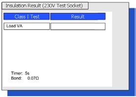 9. Quick test - QT The Quick Test (QT) key provides instant access to continuity, bond, insulation, leakage, load and flash testing, without having to create a test group.