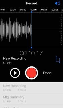 Voice Memos 31 Voice Memos at a glance Voice Memos lets you use iphone as a portable recording device.