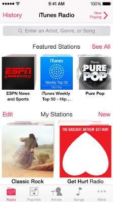 itunes Radio Featured stations provide a great way to explore and enjoy new music in a variety of genres. You can also create your own custom stations, based on your pick of artist, song, or genre.
