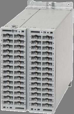 Figure 1-11 Relay shown withdrawn The rear terminal blocks comprise M4 female terminals for wire connections. Each terminal can accept two 4mm crimps.