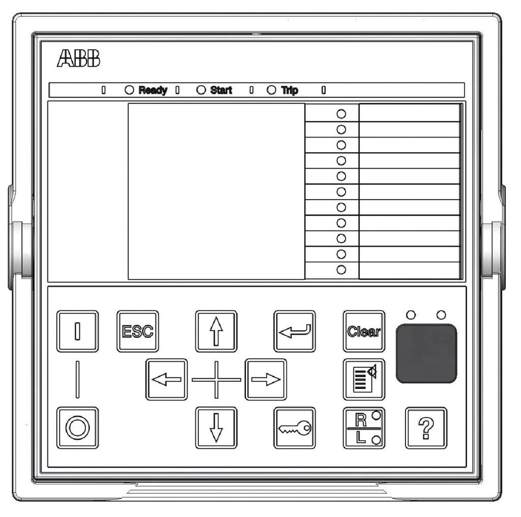 only occasionally accessed locally via the front panel user interface. 20. Display options The IED is available with two optional displays, a large one and a small one.