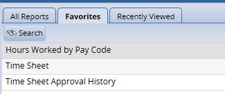 Navigate to and select the report you want to designate as a favorite. 3. Click the Favorites icon (the star). The star turns yellow. The report now appears in the Favorites folder.