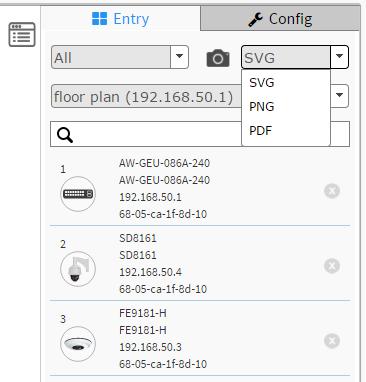 Figure 7-2.1: Floor View When the configuration is done, use the Snapshot function on the upper right of the screen to export your configuration.