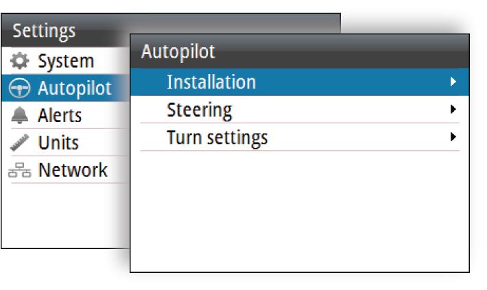 6 Autopilot computer setup When the autopilot installation is completed, the setup of the autopilot computer must be performed.