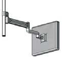 Configurations Pole mount extension arm series Extended LCD Selections 1a. Pivot head 1b. Options 2.