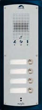 IK09 l H 76,5 mm x W 97,5 mm x D 2 mm H 96 mm x W 09 mm x D 55 mm MSPIDH B 8000 l Stainless steel 36 L vandal proof front panel l call button and label l 3 leds for disability